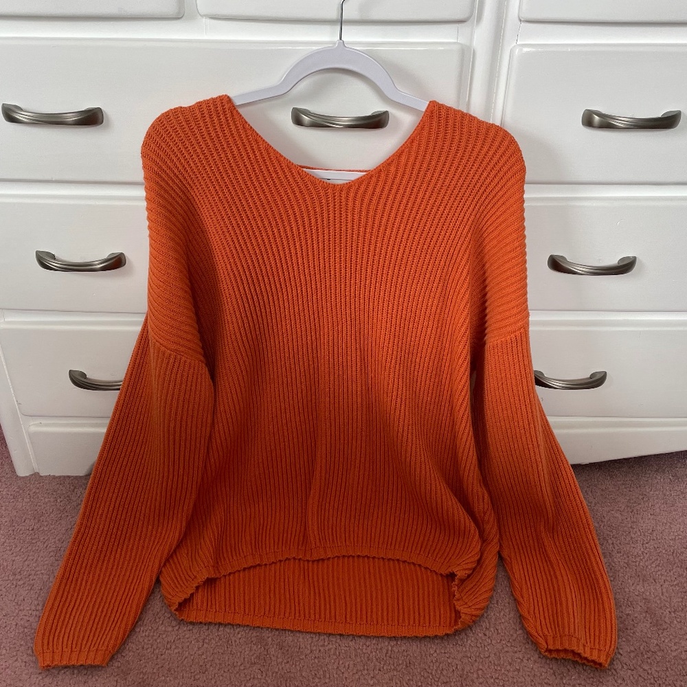 Large Orange Sweater